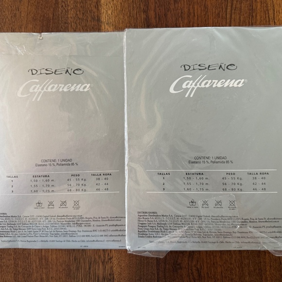 1 Lot of 2 Pairs, Caffarena Diseno, Cacao, Size Talla 2 - Picture 2 of 4